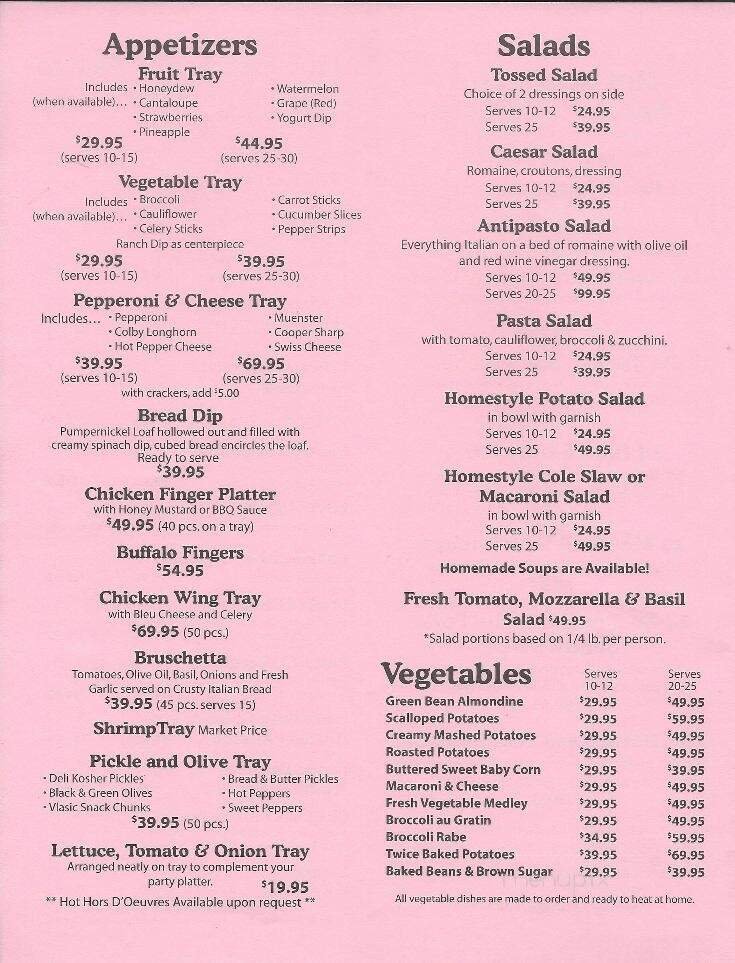Menu page 2