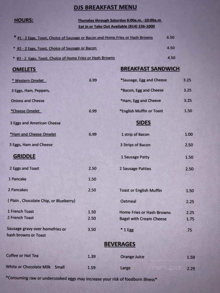 Menu page 2