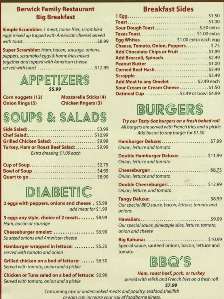 Menu page 2