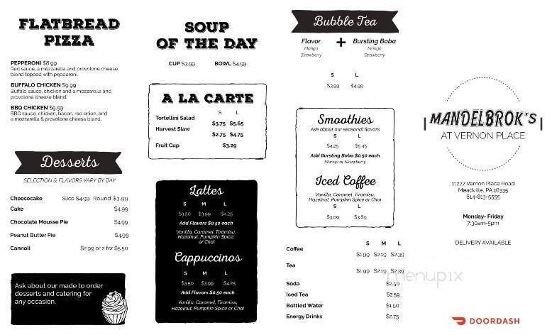 Menu page 2