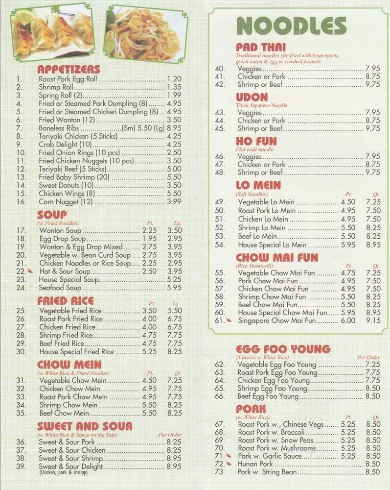 Menu page 2