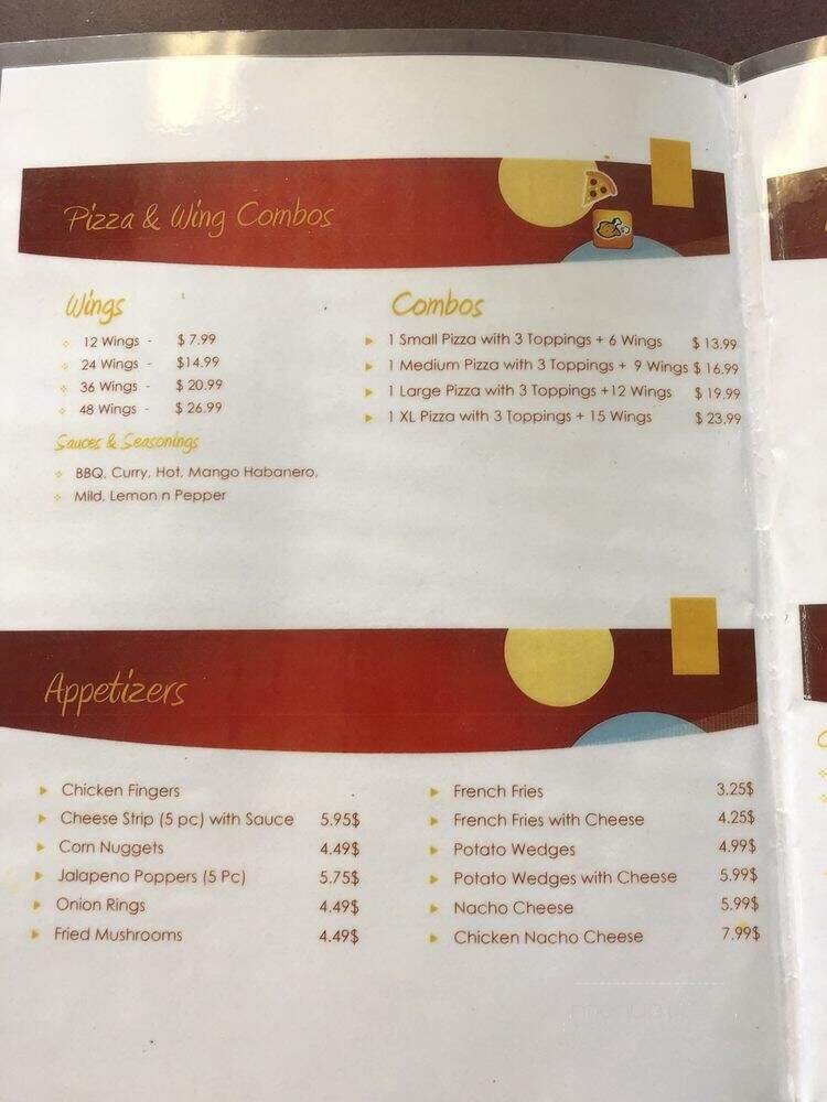 Menu page 1