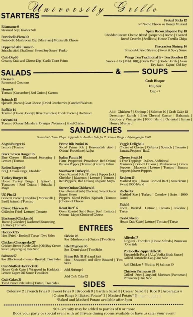Menu page 2