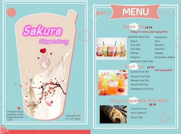 Menu page 1