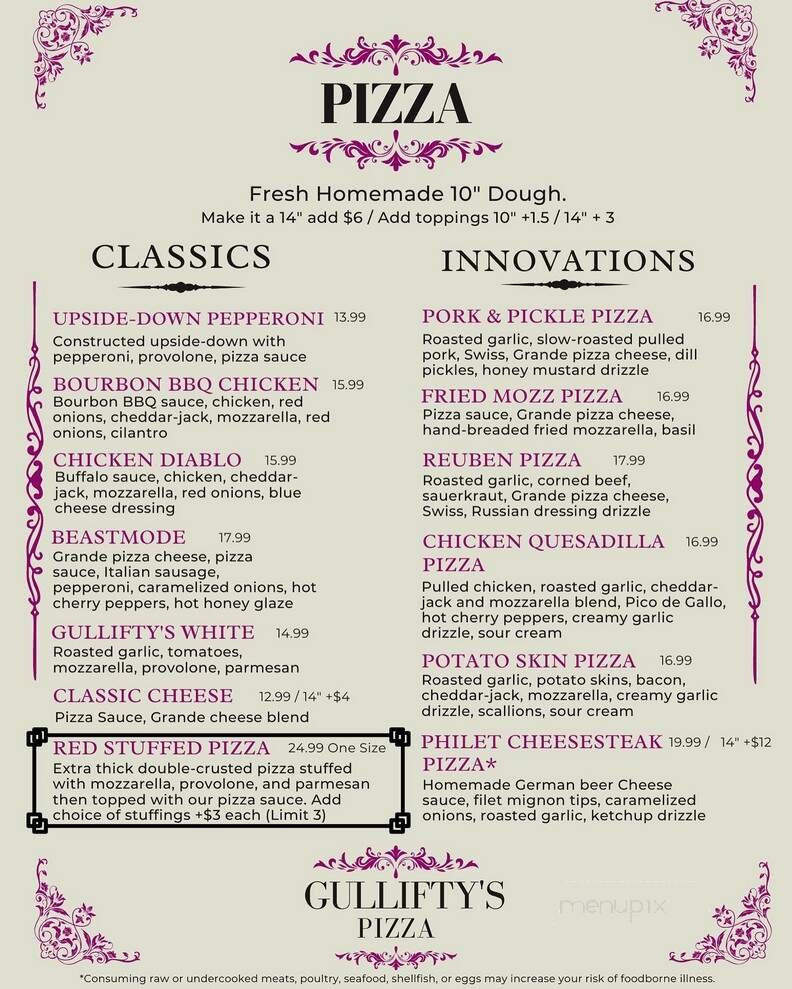 Menu page 1