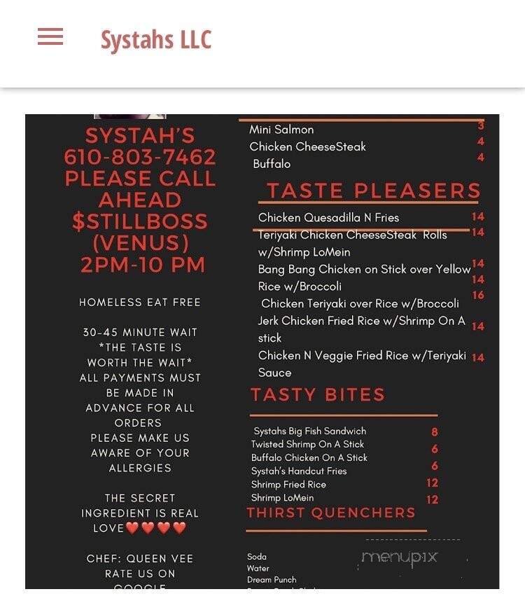 Menu page 1