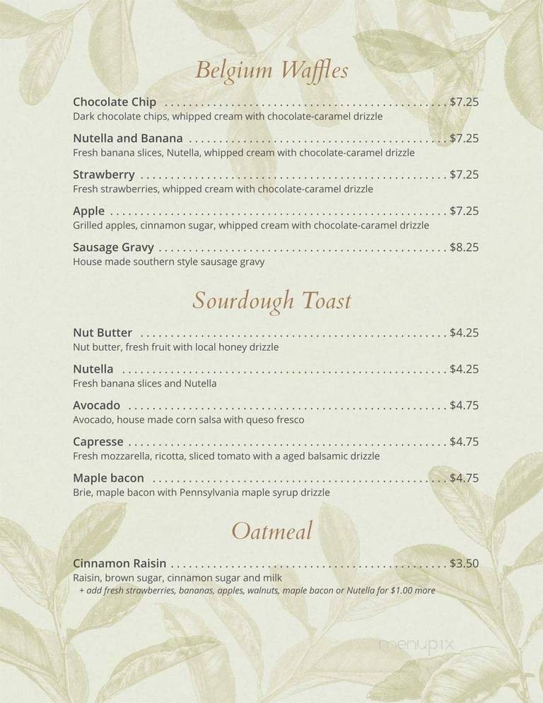 Menu page 1