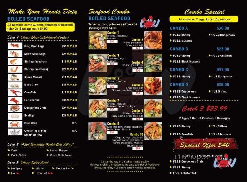 Menu page 1