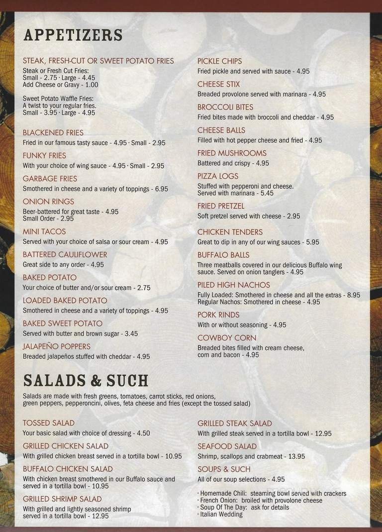 Menu page 1