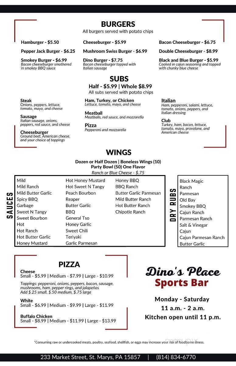 Menu page 2