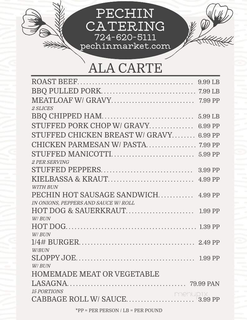 Menu page 1