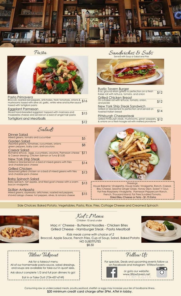 Menu page 2