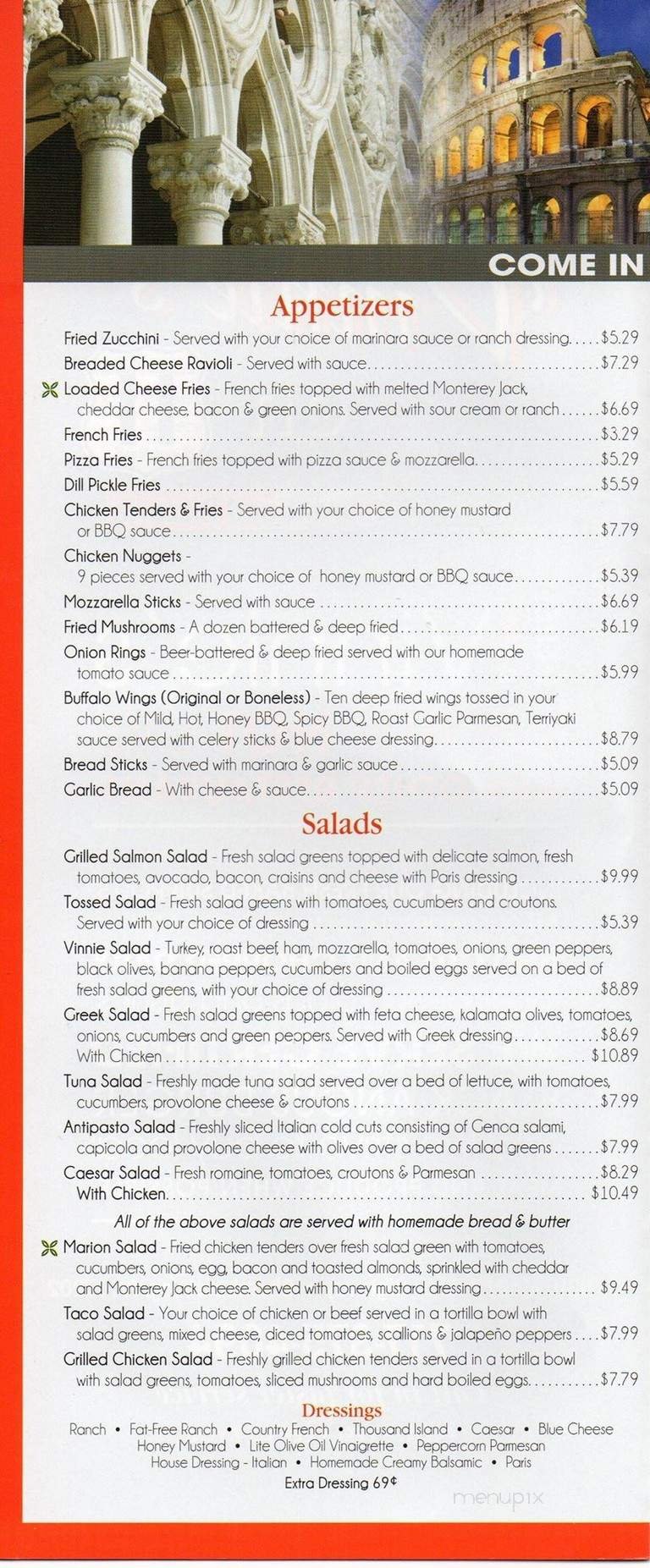 Menu page 2