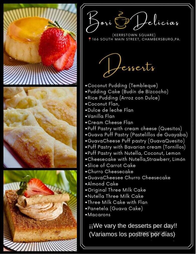 Menu page 1