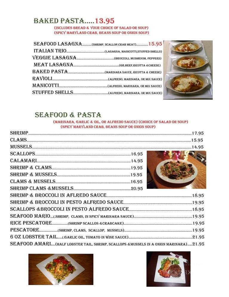 Menu page 1
