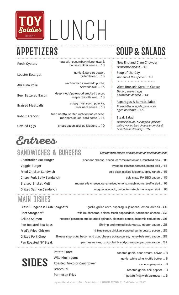 Menu page 1