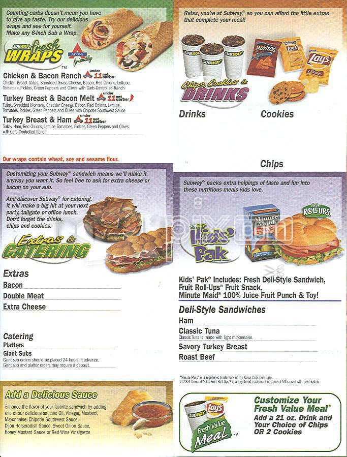 Menu page 2