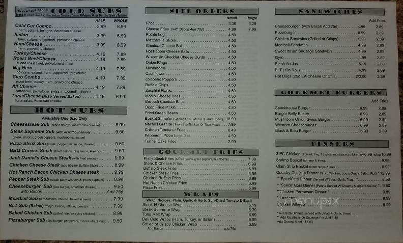 Menu page 2