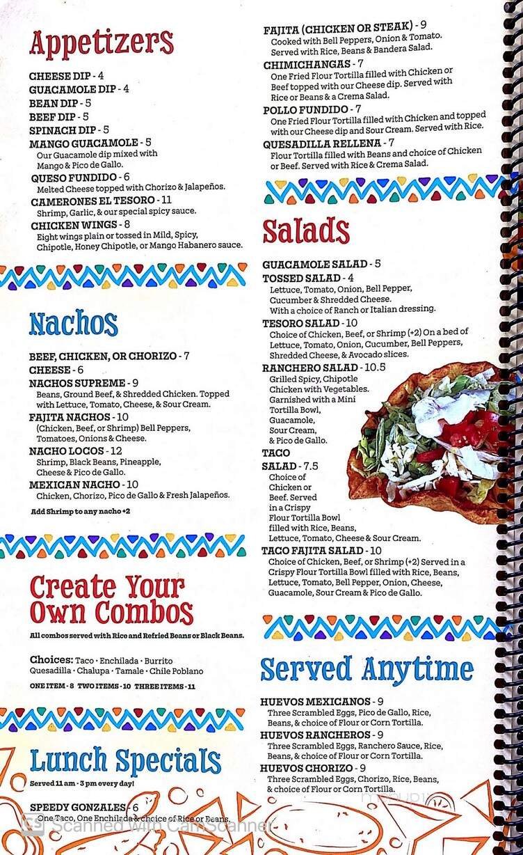 Menu page 1