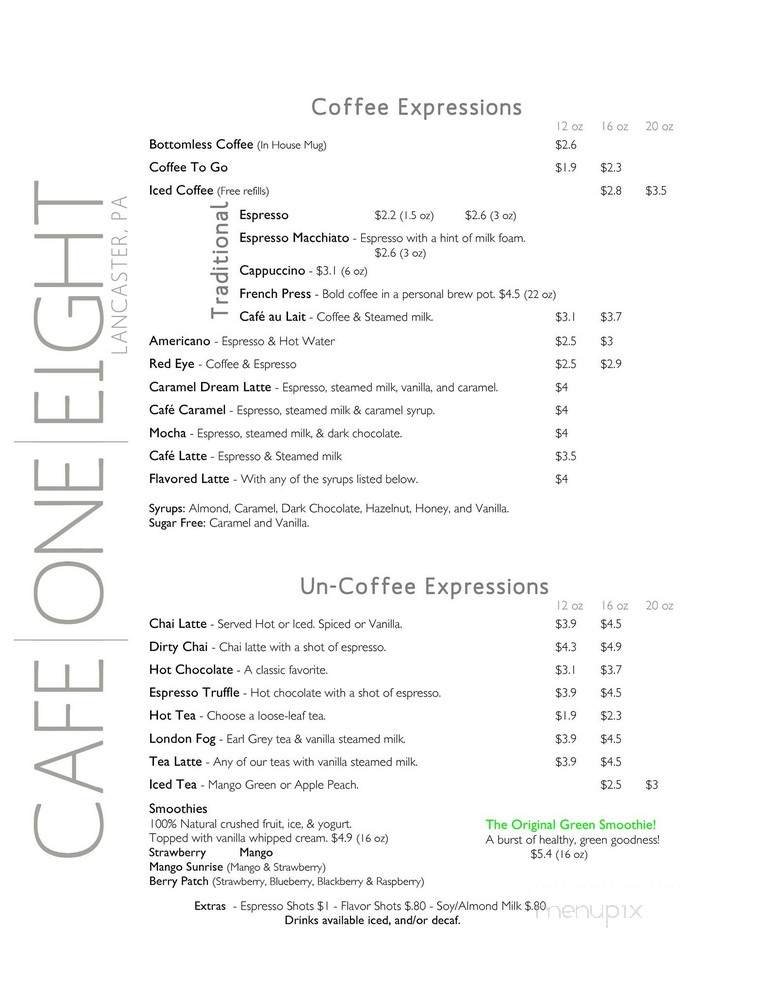 Menu page 1