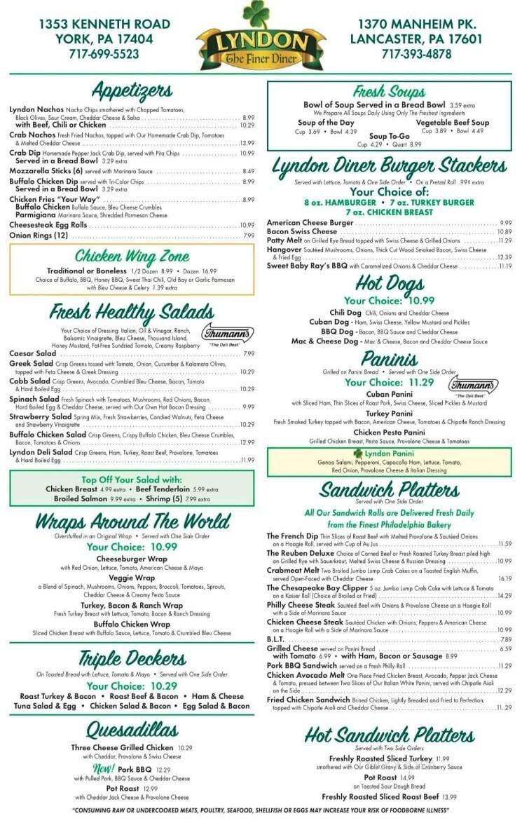 Menu page 2