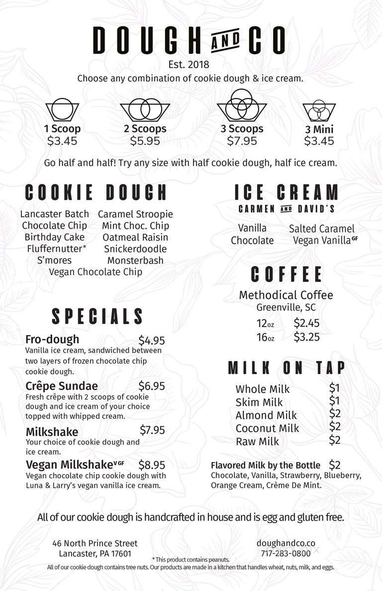 Menu page 1