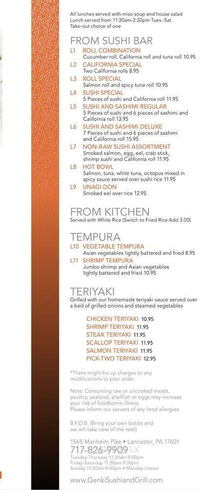 Menu page 2