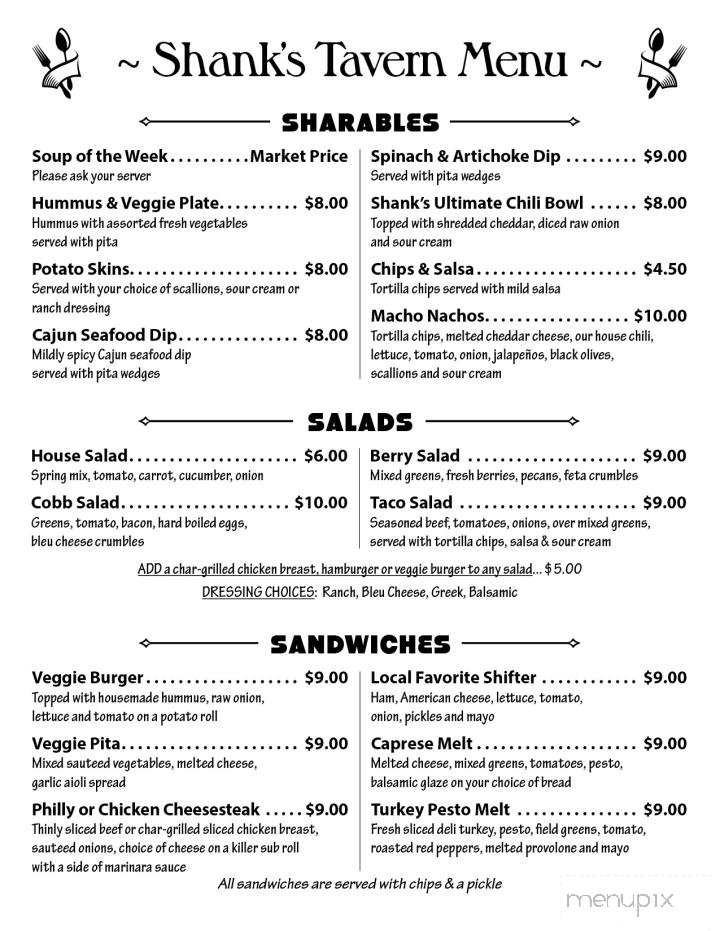 Menu page 1