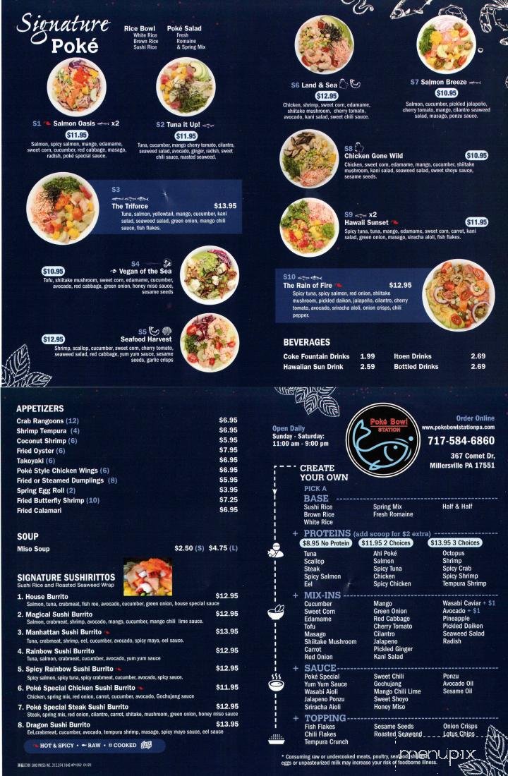 Menu page 1