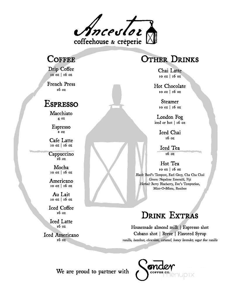 Menu page 1