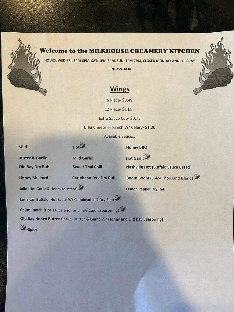 Menu page 1
