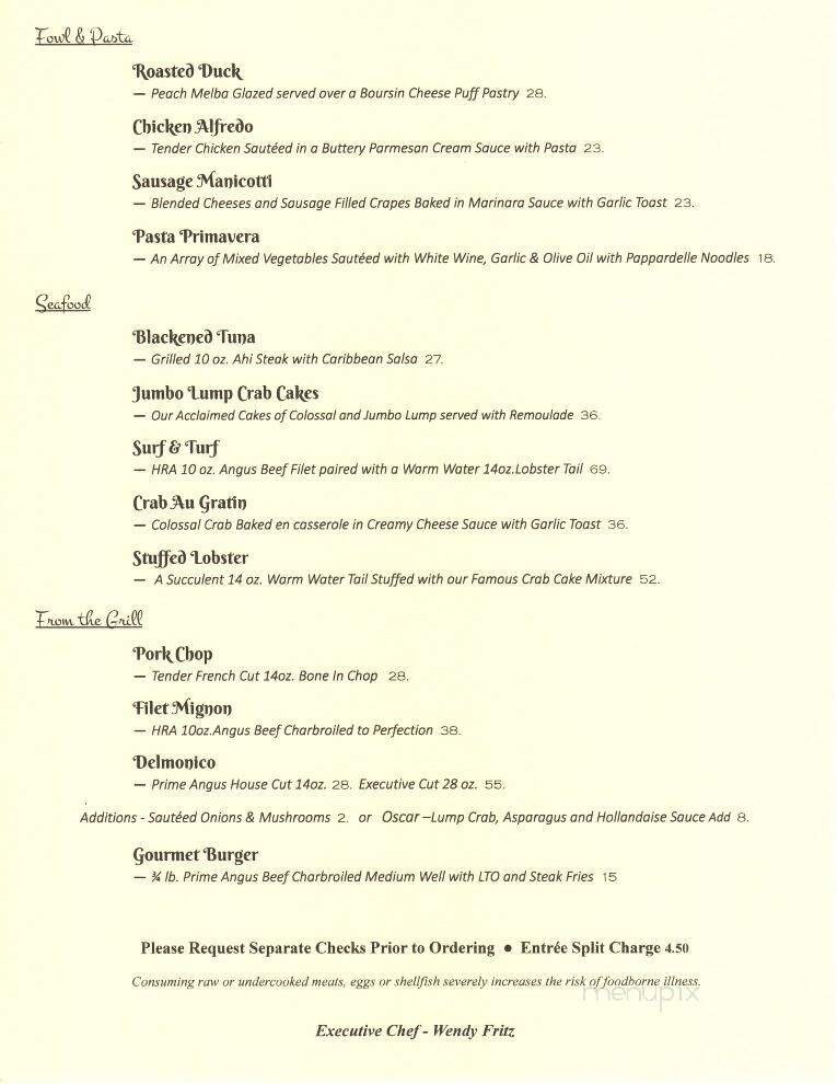 Menu page 1