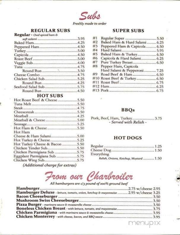 Menu page 2