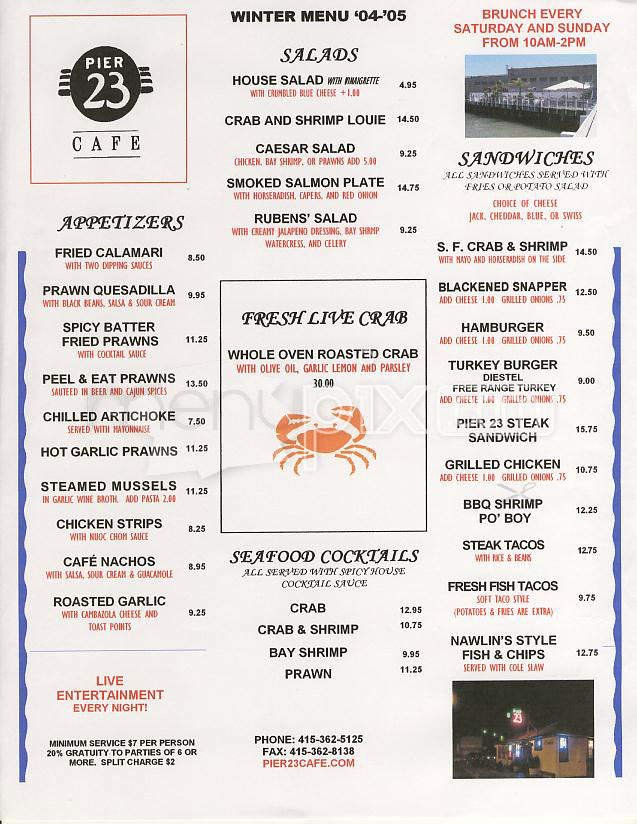Menu page 1