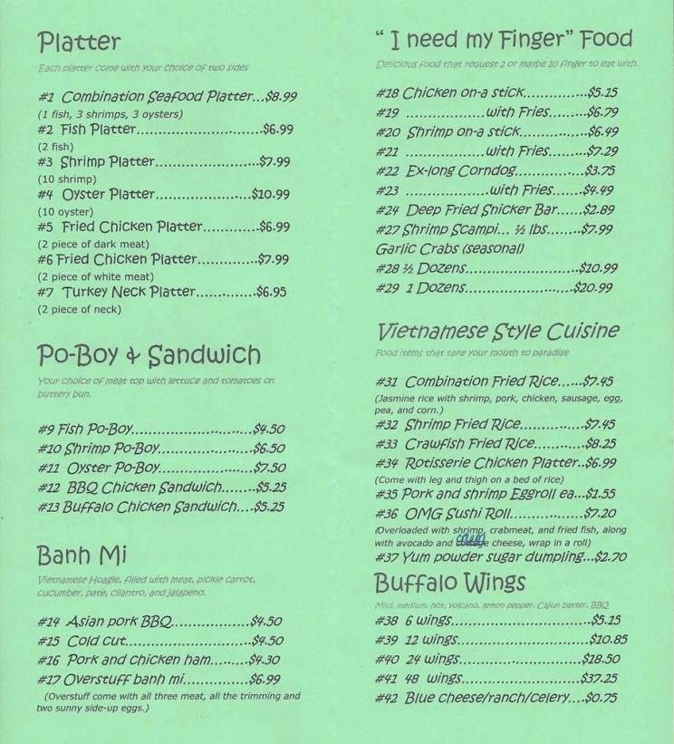 Menu page 2