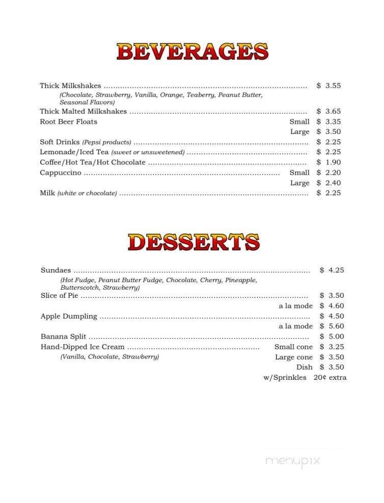 Menu page 2