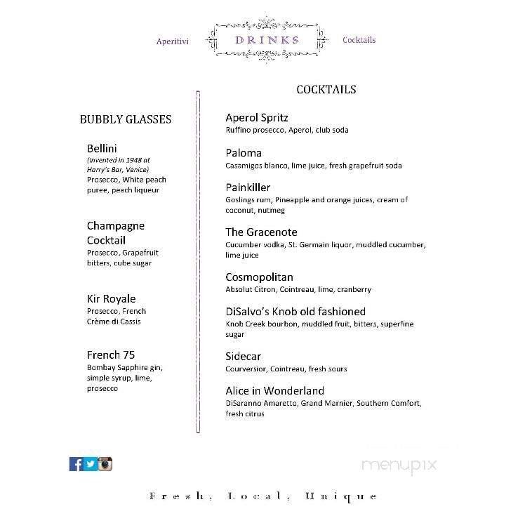 Menu page 1