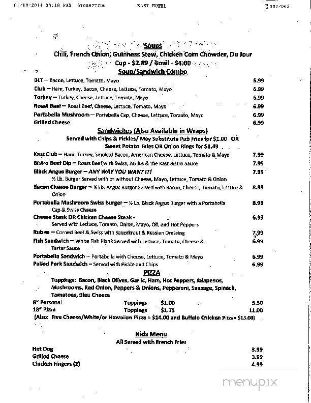 Menu page 2