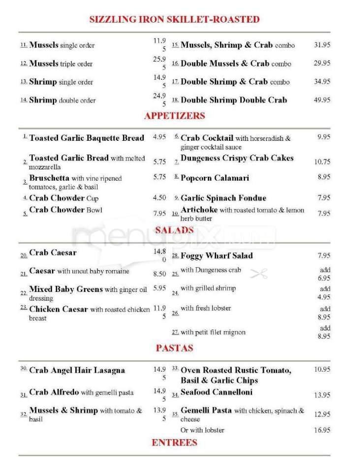 Menu page 1