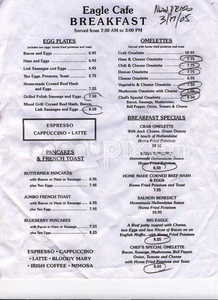 Menu page 1