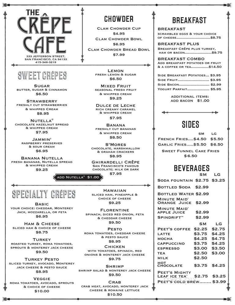 Menu page 1