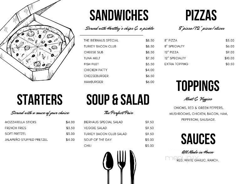 Menu page 1