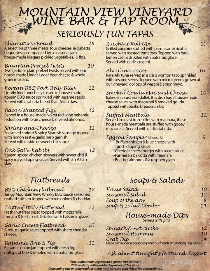 Menu page 1