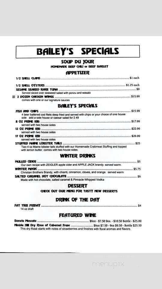 Menu page 1