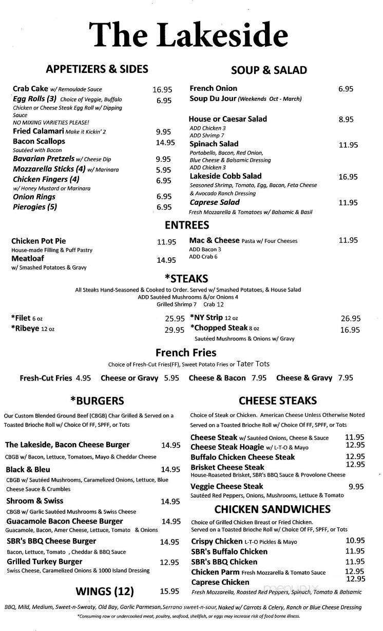 Menu page 1