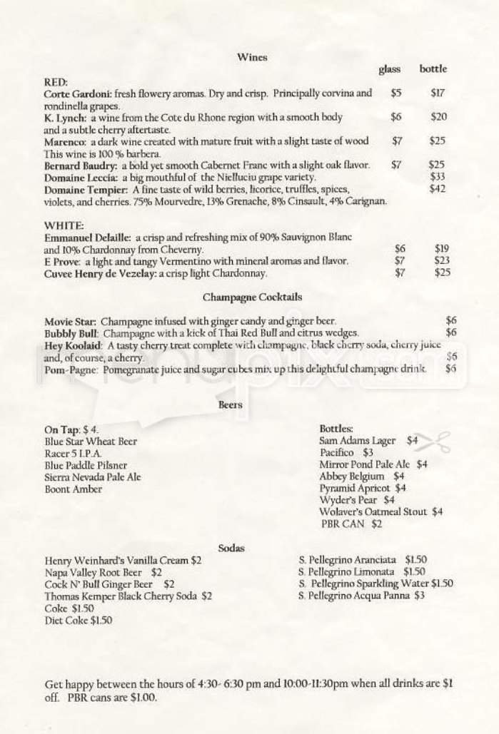 Menu page 2