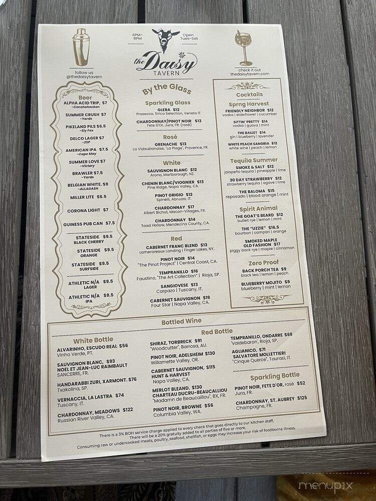 Menu page 1
