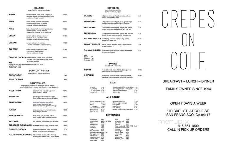 Menu page 2