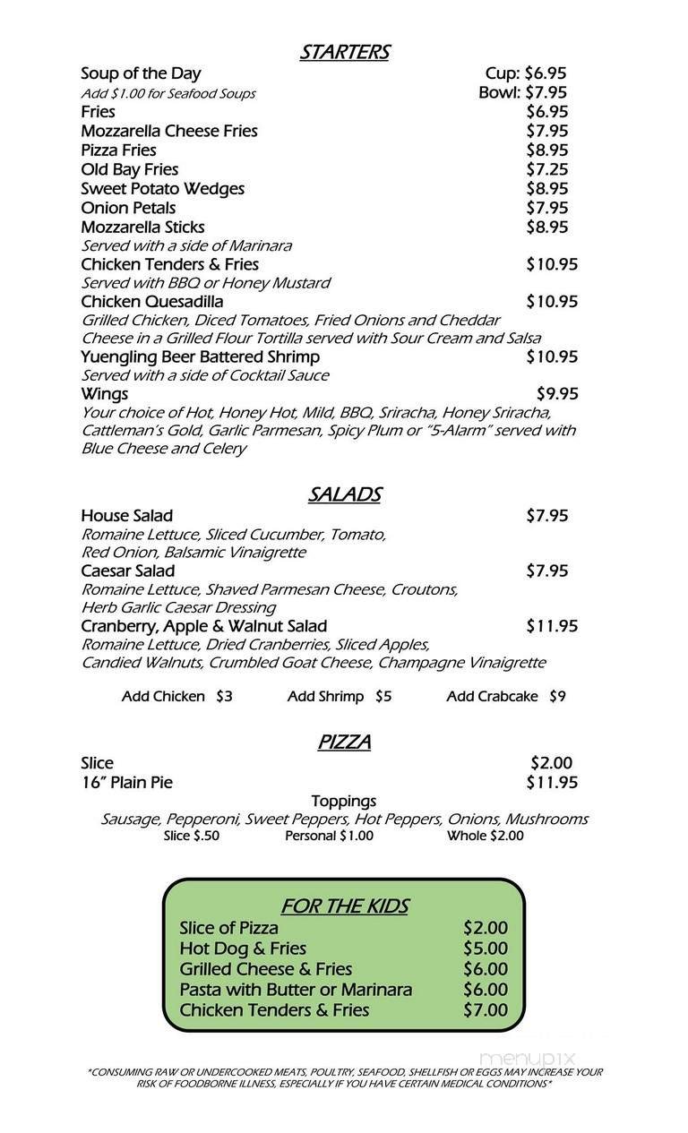 Menu page 1