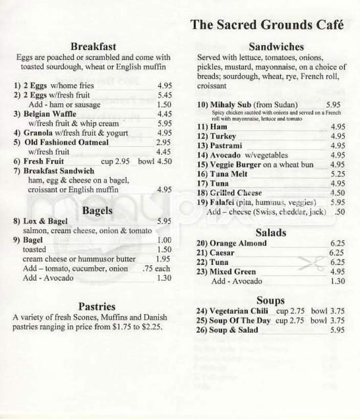 Menu page 2